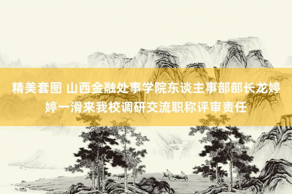 精美套图 山西金融处事学院东谈主事部部长龙婷婷一滑来我校调研交流职称评审责任